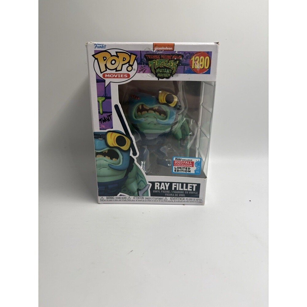 FUNKO POP RAY FILLET 2023 NYCC EXCLUSIVE #1390 NINJA TURTLES MUTANT MAYHEM